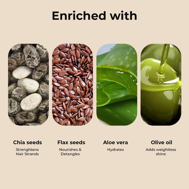 Fix My Curls Curl Quenching Flaxseed Gelly | With Aloe Vera, Chia & Flax Seeds | For Curly, Wavy & Frizzy Hair | Silicone Free Curl Definition with Strong Hold Curl Defining Gel | Vegan | 100gm